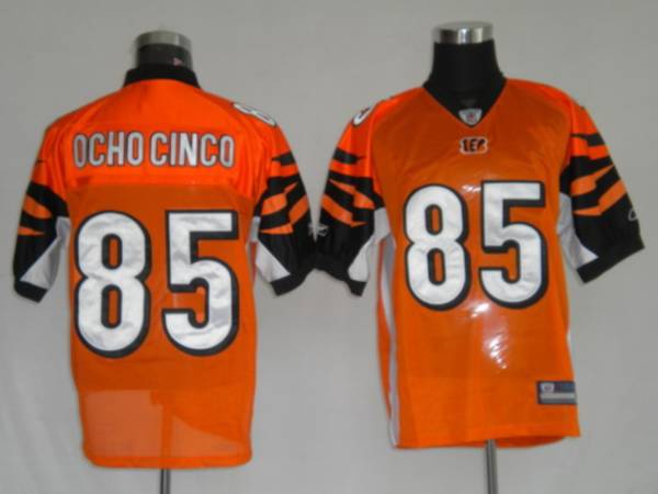 Bengals 85 Chad Ochocinco Orange Stitched NFL Jersey