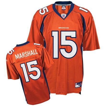 Broncos #15 Brandon Marshall Orange Stitched NFL Jerseys | NoDaysOffCal.com