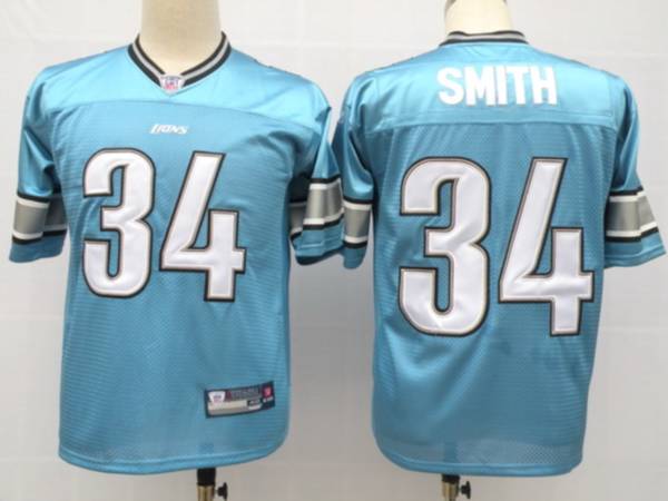 Lions #34 Kevin Smith Blue Stitched NFL Jersey | NoDaysOffCal.com