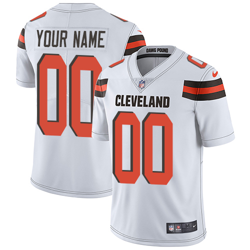 Nike Cleveland Browns Customized White Stitched Vapor ...