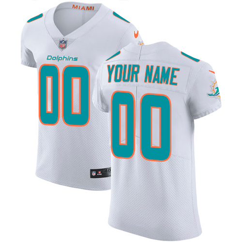 Men's Dolphins Throwback Vapor Jersey - All Stitched - Nebgift