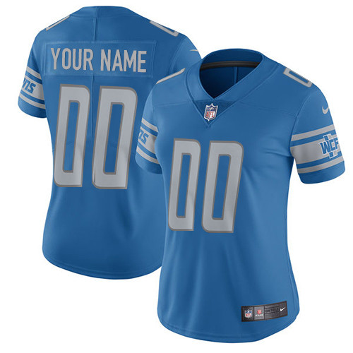 Nike Detroit Lions Customized Blue Team Color Stitched Vapor