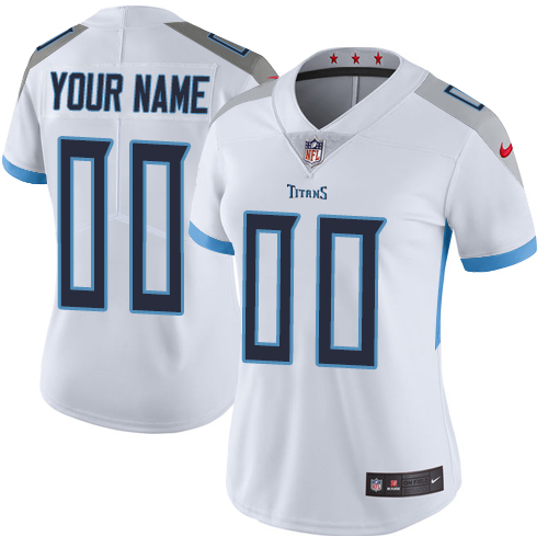 Nike Tennessee Titans Customized White Stitched Vapor Untouchable ...