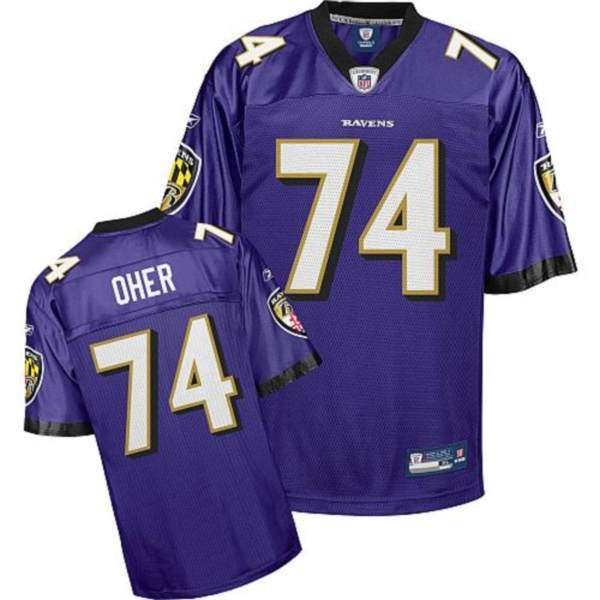 Movie The Blind Side Michael Oher #74 Football Jersey Throwback