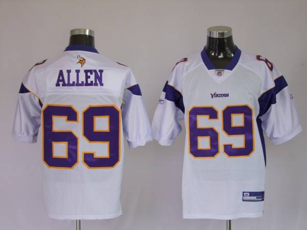 Jared Allen Authentic Signed Purple Color Rush Pro Style Jersey BAS  Witnessed