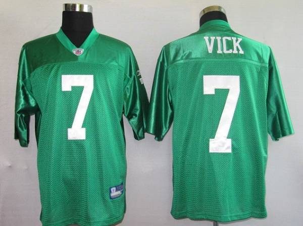 Mitchell & Ness Men's Philadelphia Eagles Michael Vick #7 2010 Green Throwback  Jersey