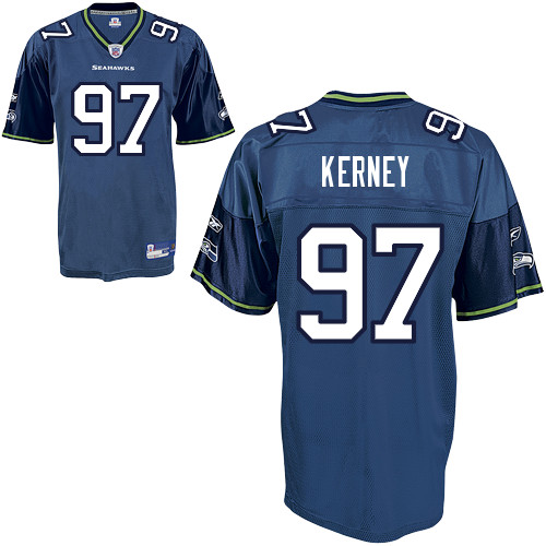 Seahawks #97 Patrick Kerney Blue Stitched Nfl Jersey 